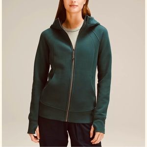LULULEMON Green Scuba Fleece Hoodie - size 4 - Great condition